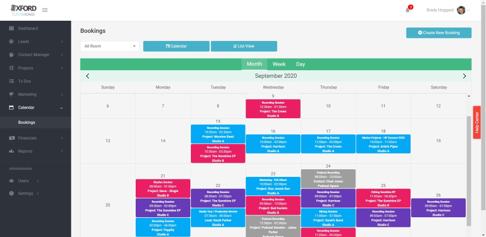 screenshot of Sonido Software